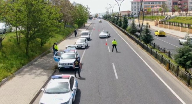  Bingöl yolunda drone destekli trafik denetimleri sürüyor